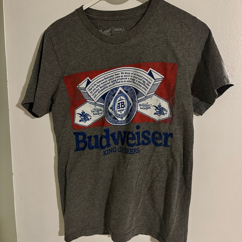 Budweiser Gray Graphic Tee